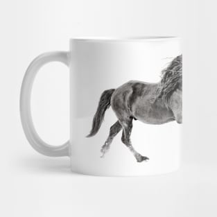 Black and White Friesian Stallion Mug